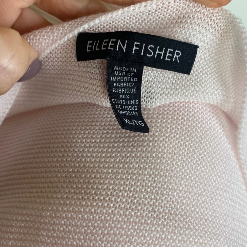 Eileen Fisher XL Waffle Knit Pullover Top 2000 - Picture 8 of 8